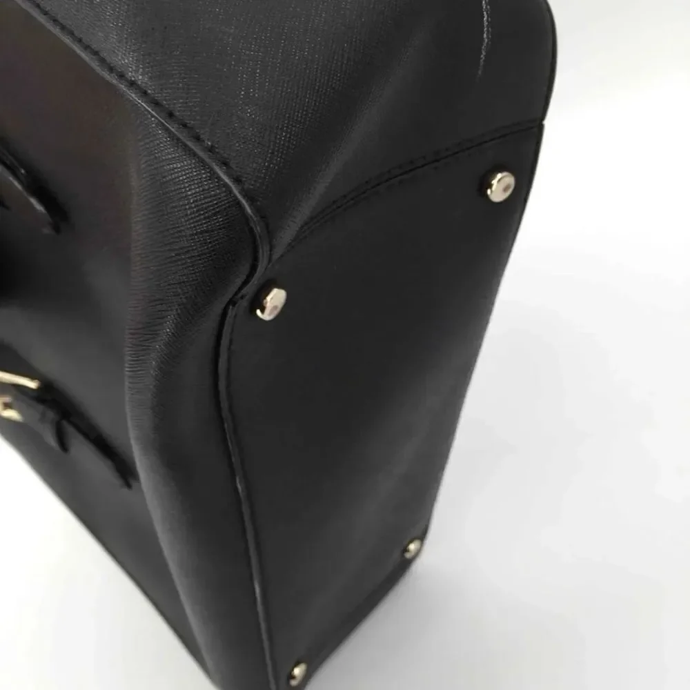 KATE SPADE Black Leather  Cove Street Goldie Leather Satchel Shoulder Bag Purse